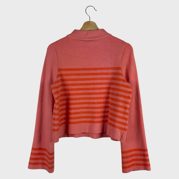 Anthropologie Cowl Neck with Stripes Sweater by Moth - Picture 2 of 13